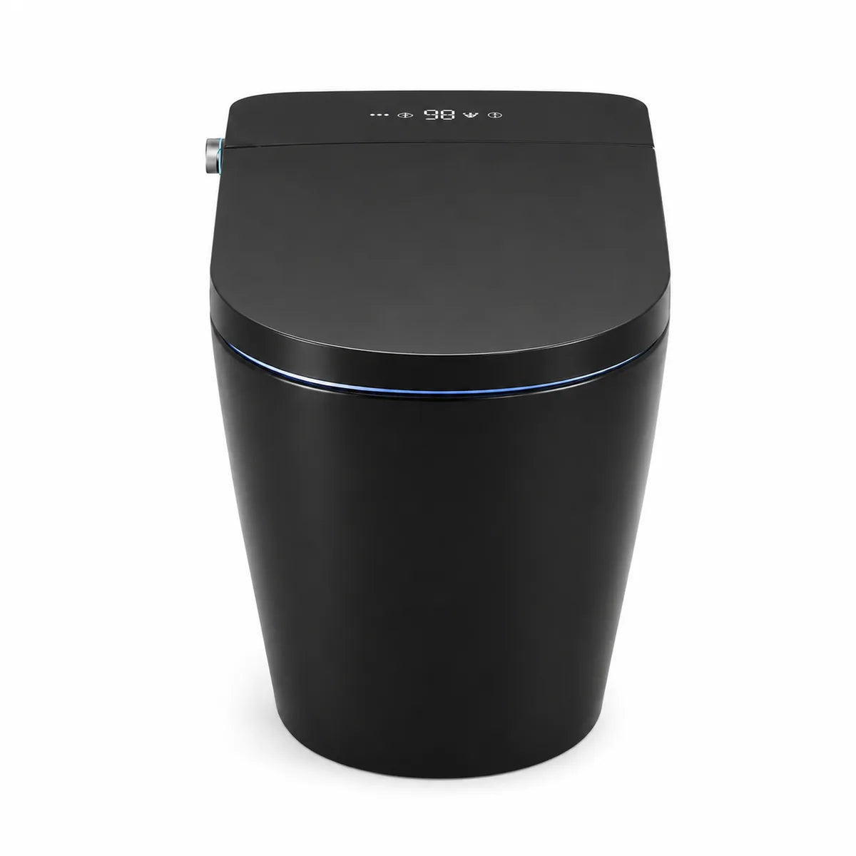 The FlowLux Eclipse – Matte Black Tankless Smart Toilet
