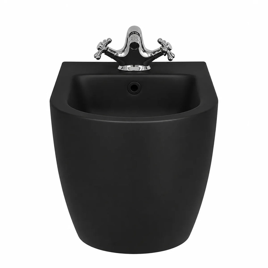 The FlowLux Stella Black – Matte Black Smart Toilet