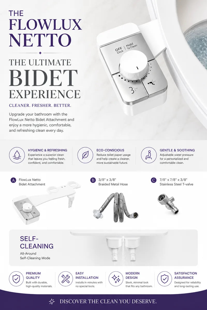 The FlowLux Netto – Smart Toilet with Modern Luxury Design